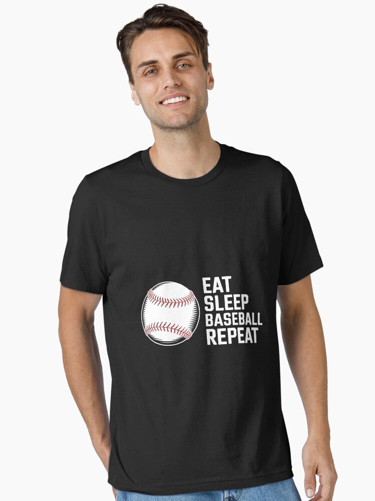 Eat Sleep Baseball Repeat Baseball Player Baseball Essential Shirt T Shirt Gift Ready
