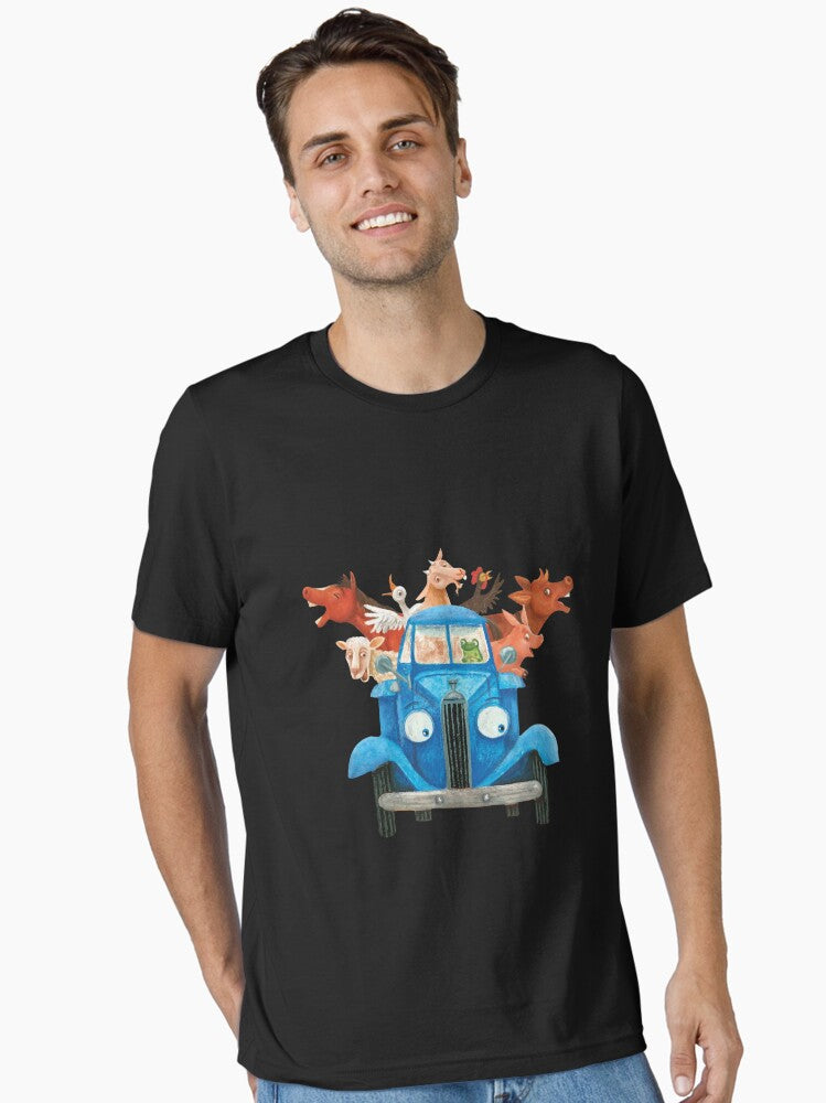 Little blue truck with farm animals classic illustration Essential T Shirt T Shirt Aesthetic Fit Fan Favorite