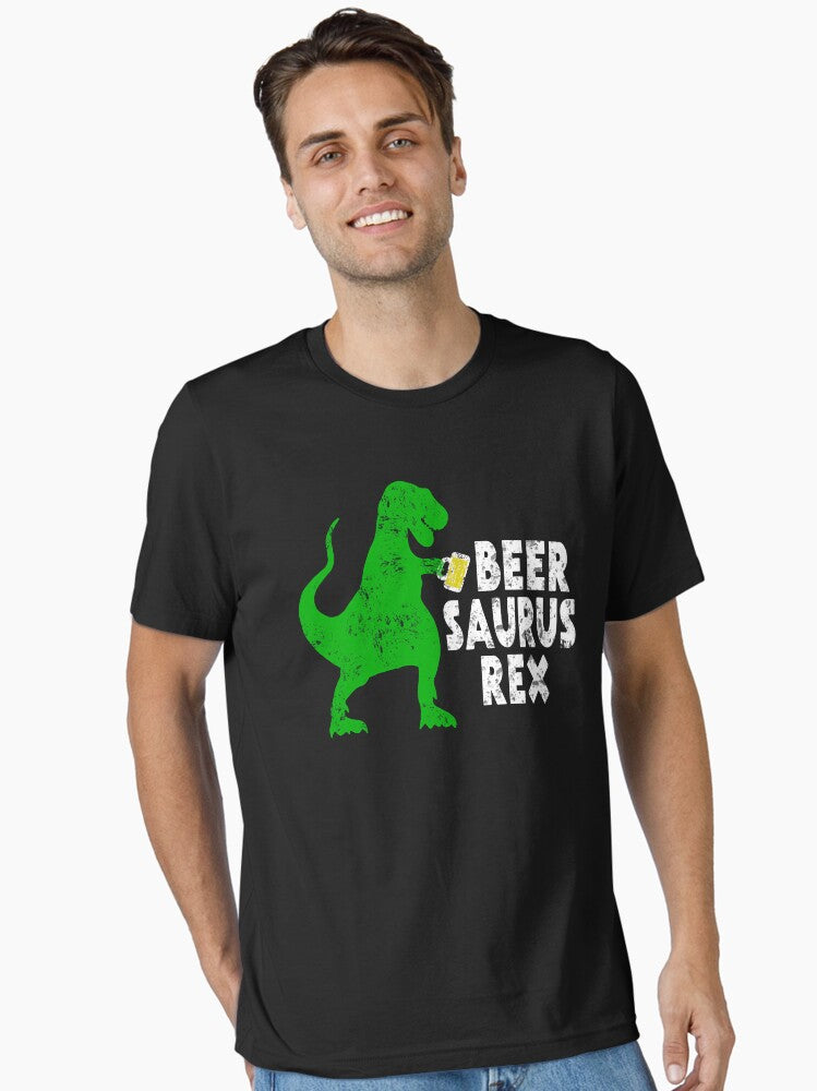 Beer Saurus Rex Essential Shirt T Shirt Minimal Style