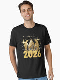 Hello 2026 New Year Disco Ball Glitter Gold New Years Eve Design Essential T Shirt T Shirt High Search Demand