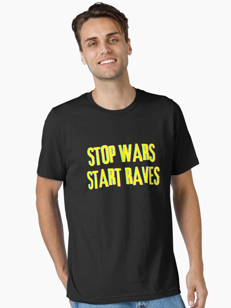 Stop Start Raves Essential Shirt T Shirt Peace Message