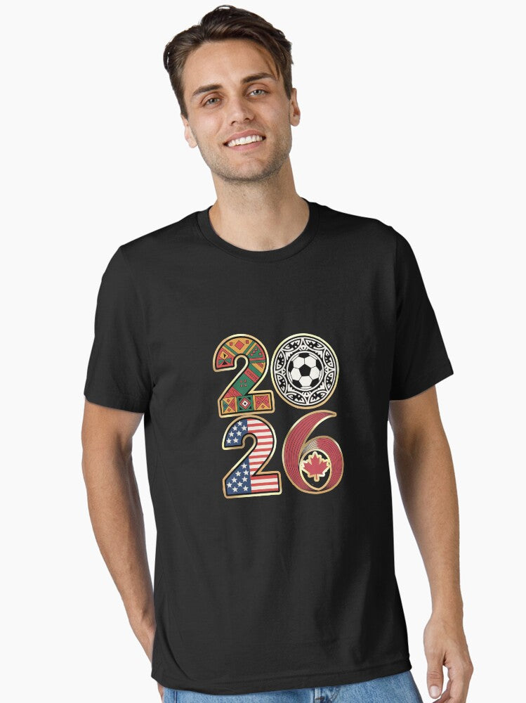 2026 Football Countries Design â€“ USA, Canada & Mexico Inspired Art Essential T-Shirt