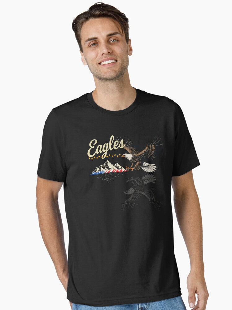 Eagles Mountain Patriotic DesignVintage Essential Shirt T Shirt Clean Design