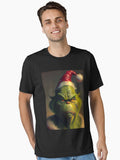 Old Grinch Funny Christmas Santa Hat How the grinch stole christmas Essential T Shirt T Shirt Holiday Trending Christmas