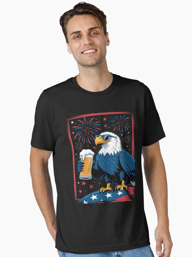 4th of July American Bald Eagle Essential Shirt T Shirt Gift Ready