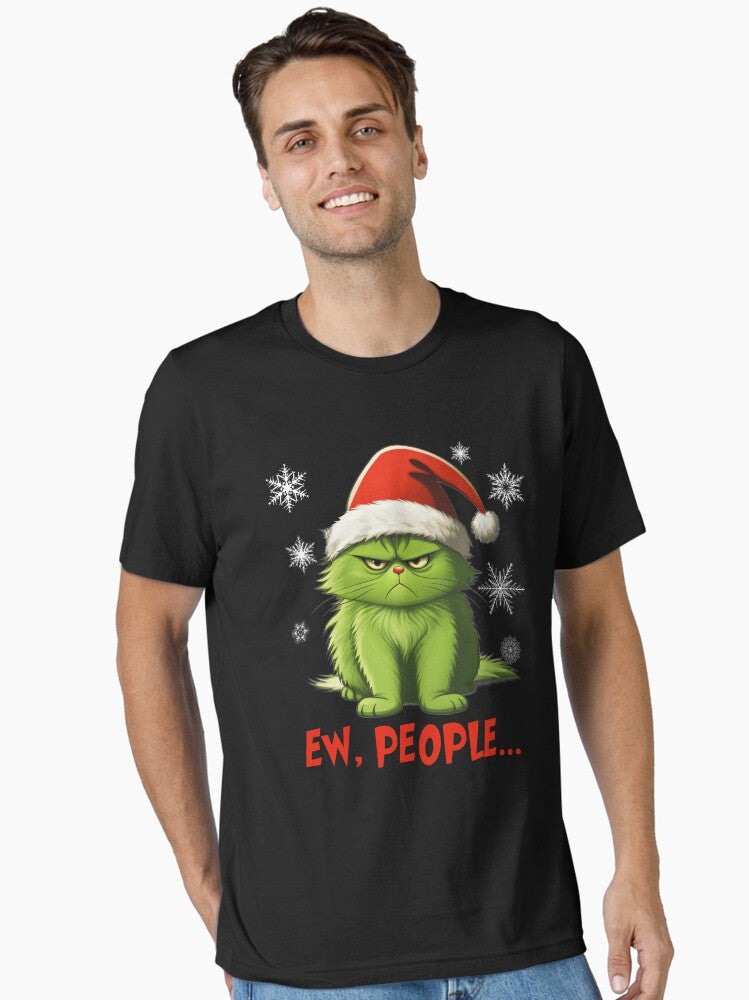 Ew people Grinch christmas Funny Grinch Cat Christmas Gifts Essential T Shirt T Shirt Holiday Trending Christmas Season