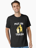 Poutine Trash Put in Trash Shirt Sticker Ukrainien fort Stand with Ukraine shirt essentiel Essential Shirt T Shirt