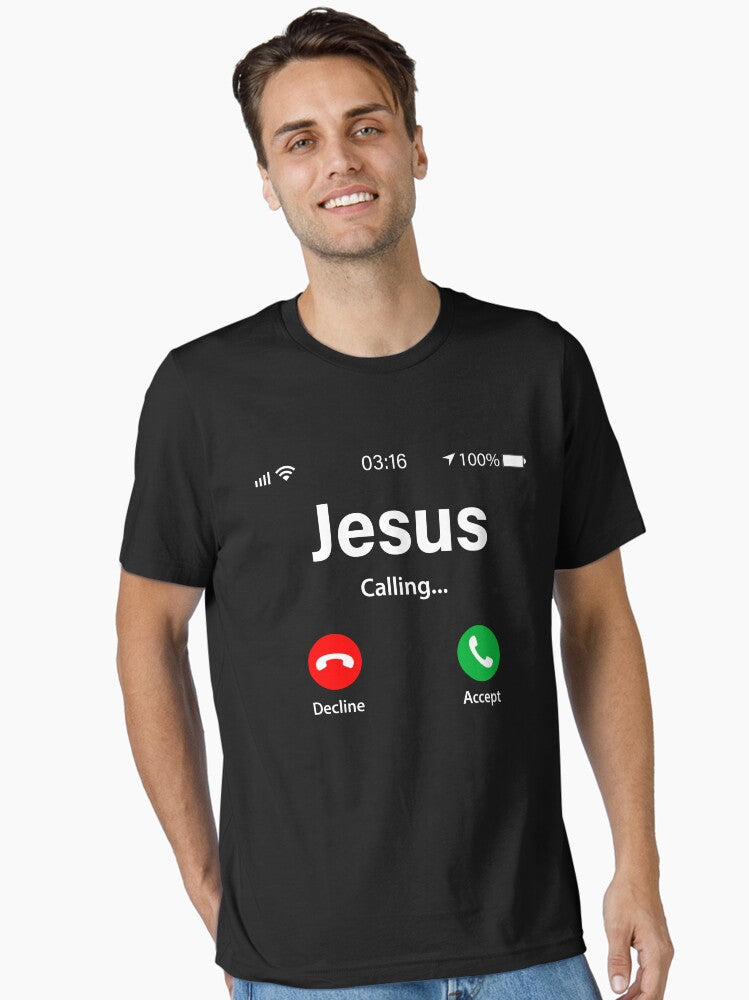 Jesus Calling Shirt Funny Jesus Phone Christian Shirt Essential Shirt T Shirt US Market