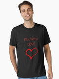 Fill With Love Valentine Day Gift Essential Shirt T Shirt Minimal Style