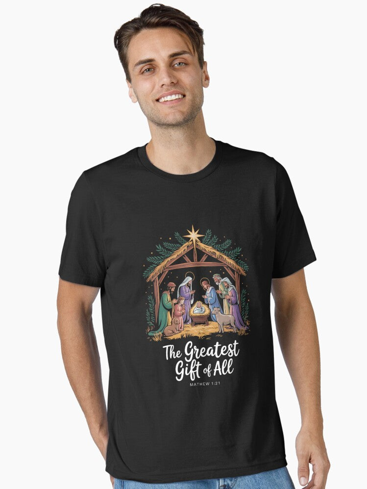 Christmas Cute Xmas Jesus Christian Essential Shirt T Shirt Minimal Style