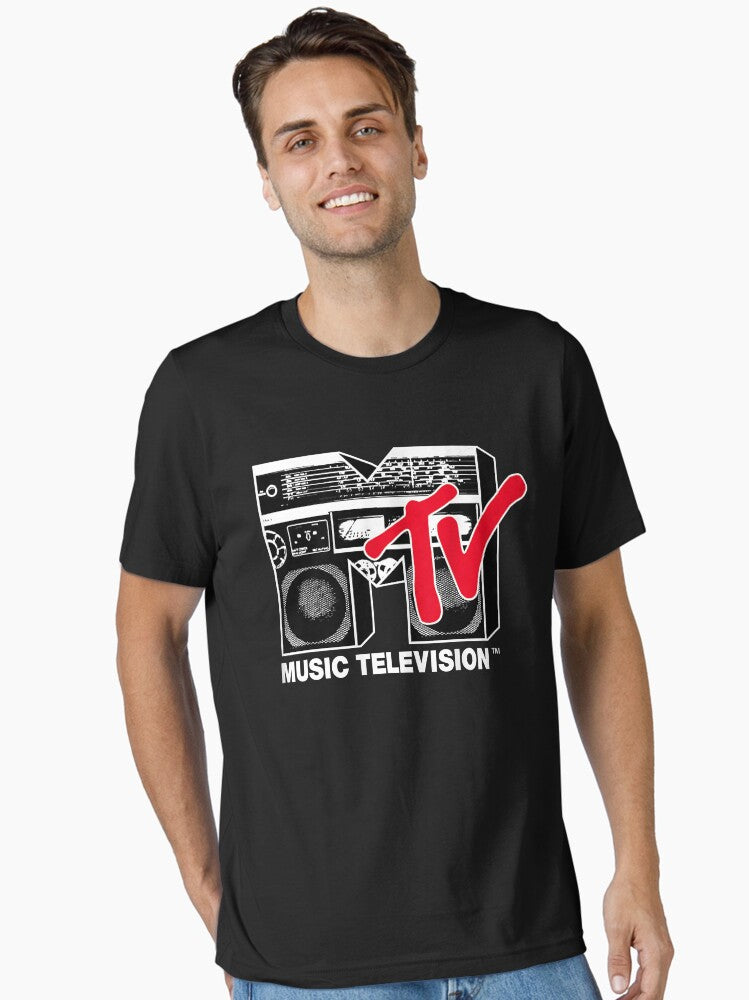 Mtv logo red boombox Essential T Shirt T Shirt High Search Demand Modern Aesthetic