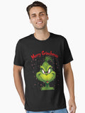 Merry Grinchmas Christmas Design Funny Holiday Cartoon Artwork Essential T Shirt T Shirt Holiday Trending Christmas Seas