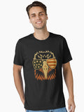 American Eagle with USA Flag Sunglasses Vintage Patriotic Pride Artwork Essential Shirt T Shirt US Trend