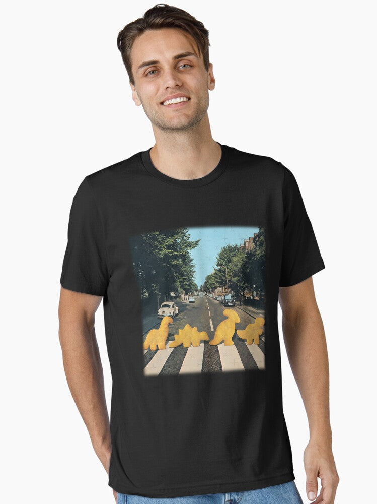Dinosaur chicken nuggets nuggie road Essential T-Shirt | Premium Unisex T-Shirt, Trending Graphic Tee