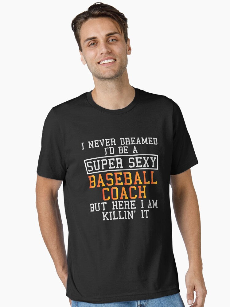 Baseball Coach Never Dreamed Funny Double Play Essential T Shirt T Shirt Viral TikTok Daily Wear
