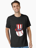 Baseball Uncle Sam American Flag Essential T Shirt T Shirt High Search Demand Limited Drop Feel