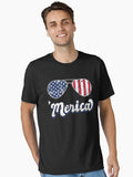 July 4Th 39 Merica American Flag Fourth Of July Gift Essential Shirt T Shirt US Market