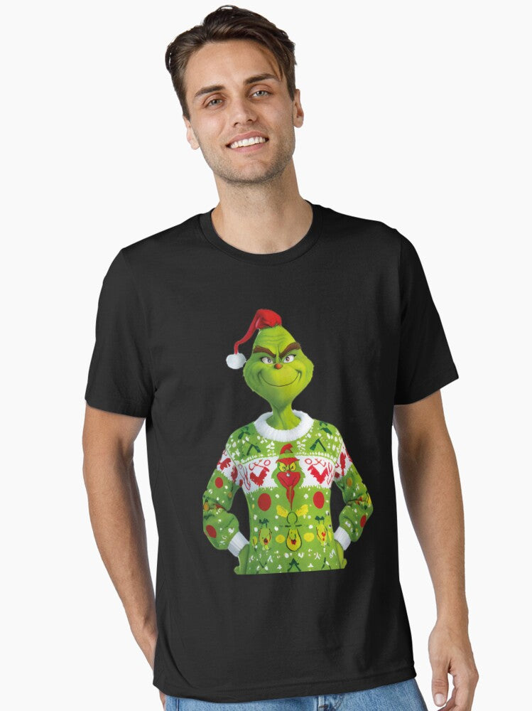 The Grinch Ugly Christmas Sweater Funny Holiday Character Design Essential T Shirt Sweater Holiday Trending Christmas Se