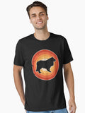 Collie Sunset Retro For Men Women Boys Girls