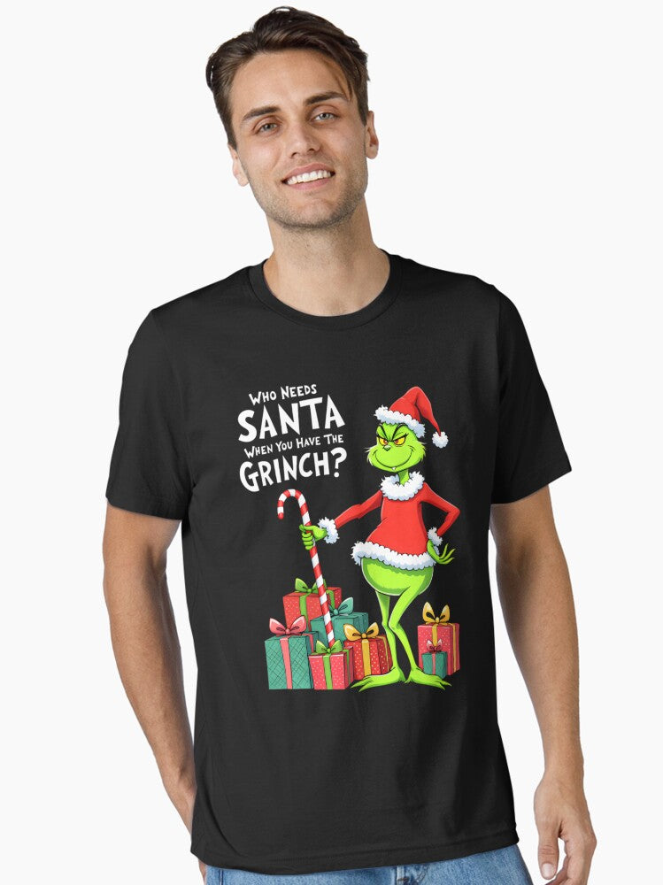 Retro Movie Funny Vintage Christmas 90s Big Green Essential T Shirt T Shirt Comfort Fit Daily Wear