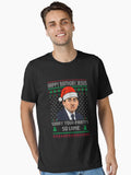 Funny The Office Christmas Happy Birthday Jesus Sorry Your party so lame Scott Christmas Essential T Shirt T Shirt Minimal Artwork