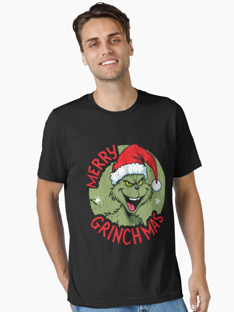 Merry Grinchmas Funny Christmas Grinch Illustration Essential T Shirt T Shirt Holiday Trending Christmas Season Pick