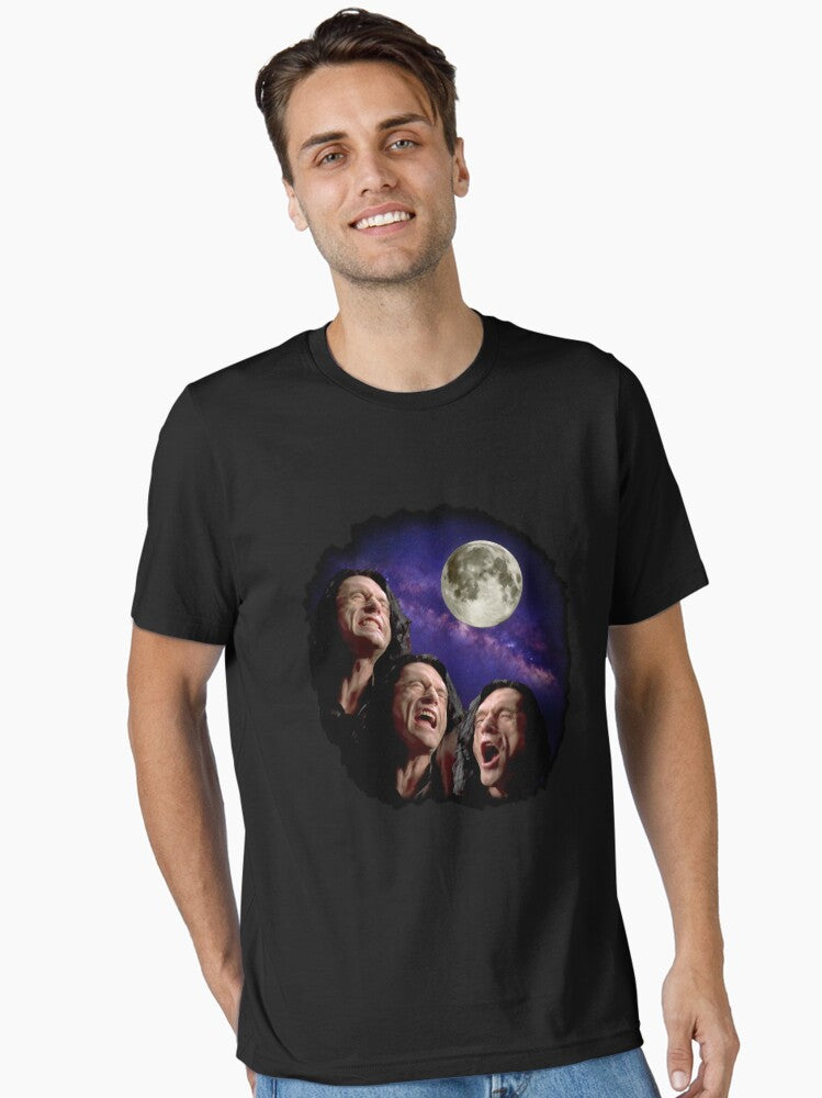 Three Wiseau Moon Essential T-Shirt | Premium Unisex T-Shirt, Trending Graphic Tee