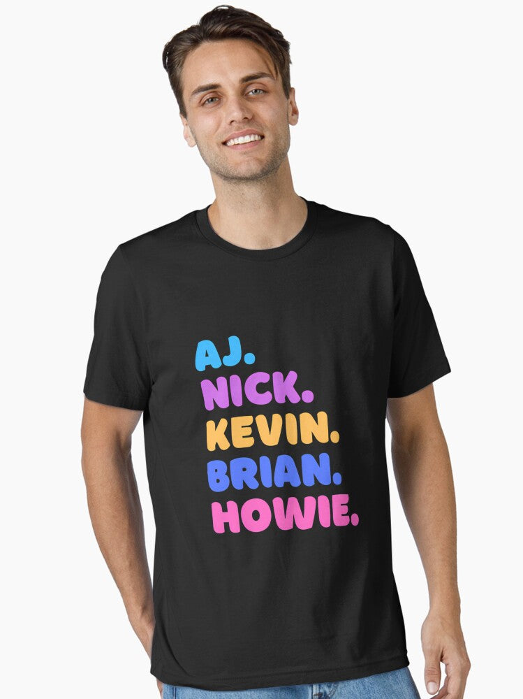 Aj Nick Kevin Brian Howie Essential T-Shirt T-Shirt | High-Quality Print | Must-Have Style