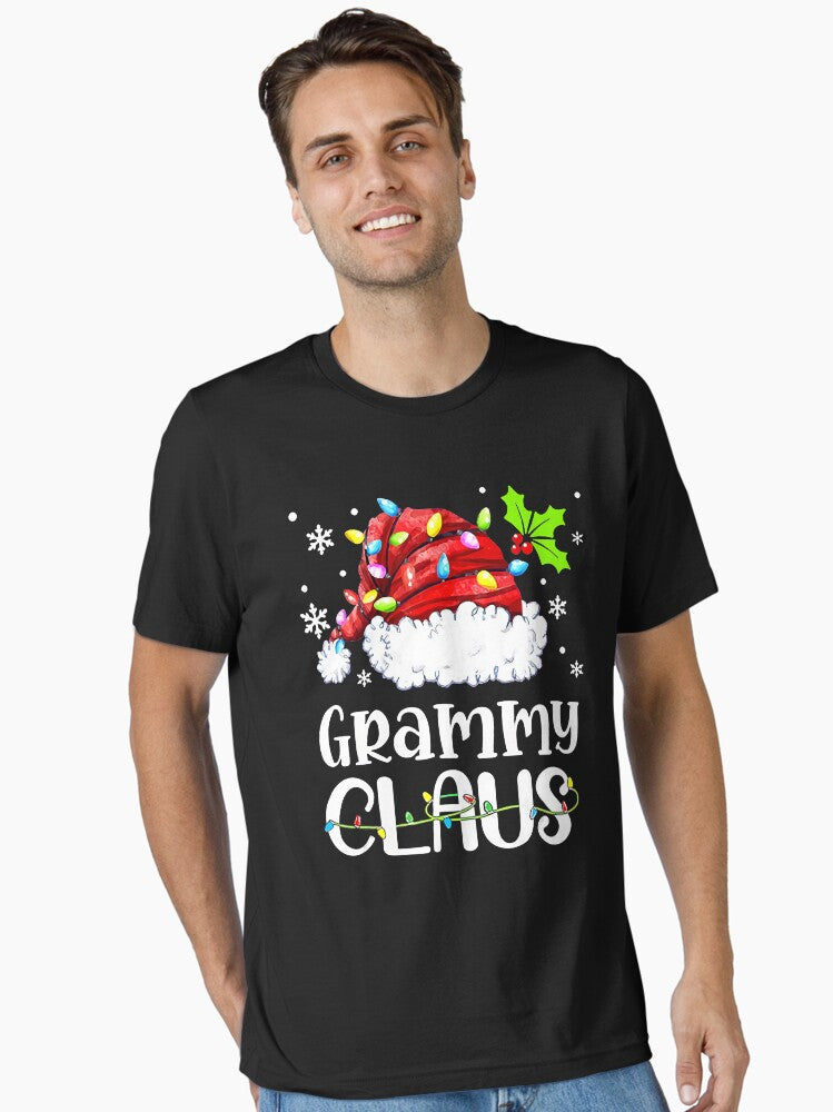 Grammy Claus Christmas Pajamas Santa Essential T-Shirt | Premium Unisex T-Shirt, Trending Graphic Tee