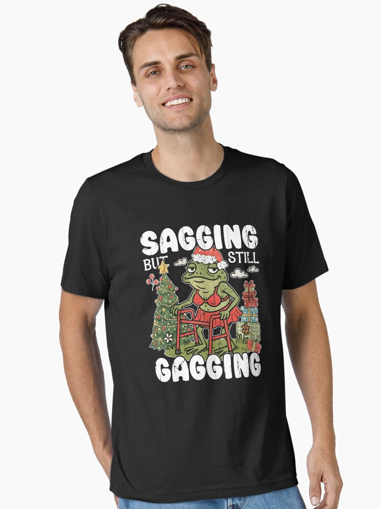 Sagging But Still Gagging Essential T-Shirt | Premium Unisex T-Shirt, Trending Graphic Tee
