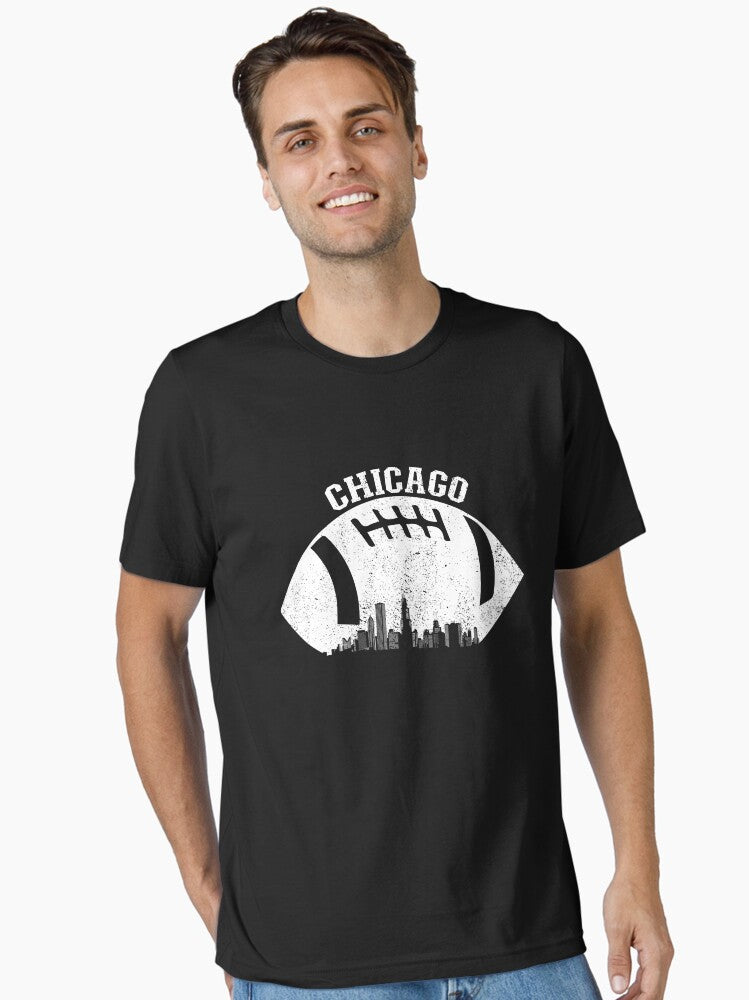 City Skyline Football Fan Vintage City Football Gear Essential T Shirt T Shirt Premium Print
