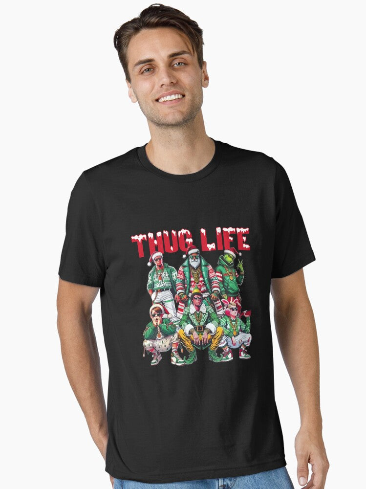 Thug Life Christmas Movies Hip Hop Gang Essential T Shirt T Shirt Viral TikTok Daily Wear