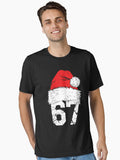 67 Christmas 6 7 Meme Santa Hat Pajamas Holiday Essential T-Shirt | Premium Unisex T-Shirt, Trending Graphic Tee