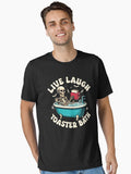Live Laugh Toaster Bath Bathing Skeleton Essential T Shirt T Shirt Streetwear Style Funny Gift