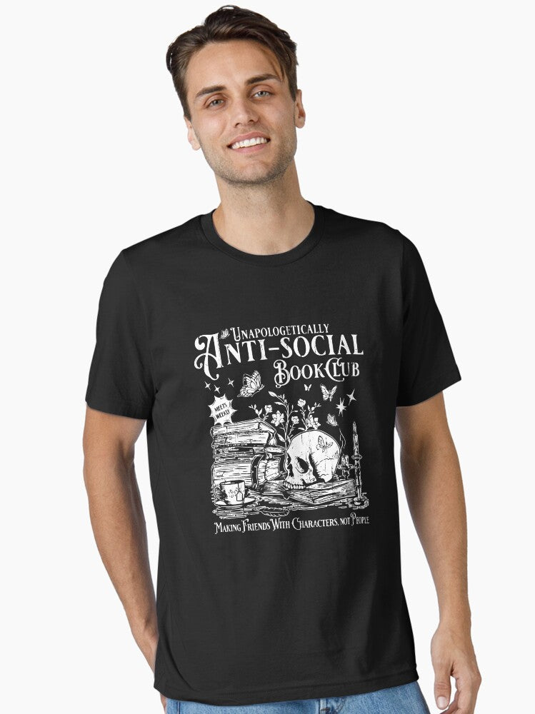 Unapologetically Anti Social Book Club Essential T Shirt T Shirt Trending 2025 Streetwear Essential