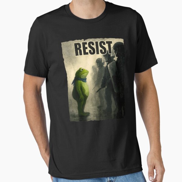 Resist Portland Frog Protest,Anti ICE Anti Fascism Vintage Activist , Resistance Essential T-Shirt for Sale by sergi-tugas