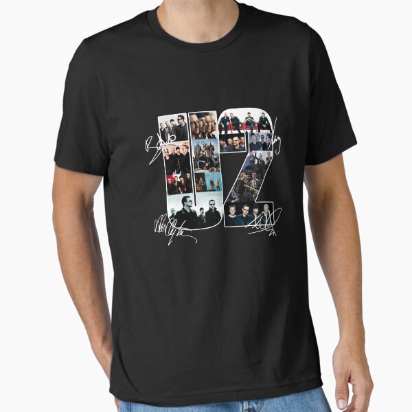 Ú2 Rock Band Signatures Essential T-Shirt for Sale by bryttomugus