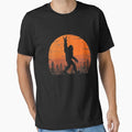 Funny Retro Bigfoot Rock Roll Shirt Forest Sasquatch Believers Birthday T-Shirt Essential T-Shirt for Sale by nicenicenice9