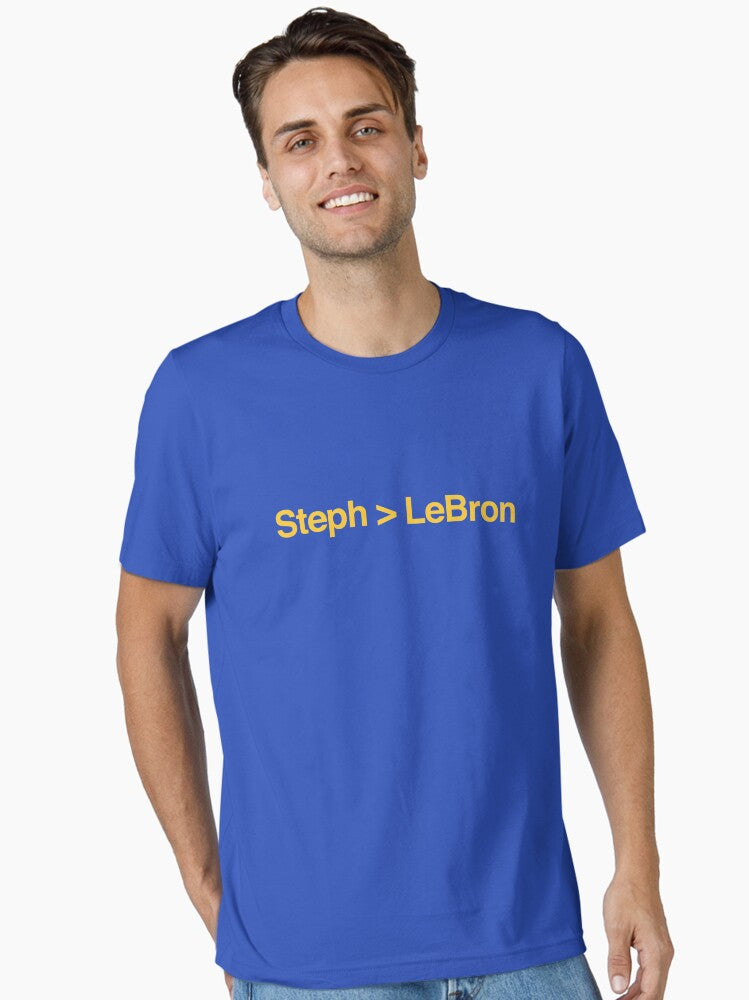 Steph Is Greater Than Lebron Essential T-shirt | Trendy Graphic Tee | Casual Unisex T-shirt
