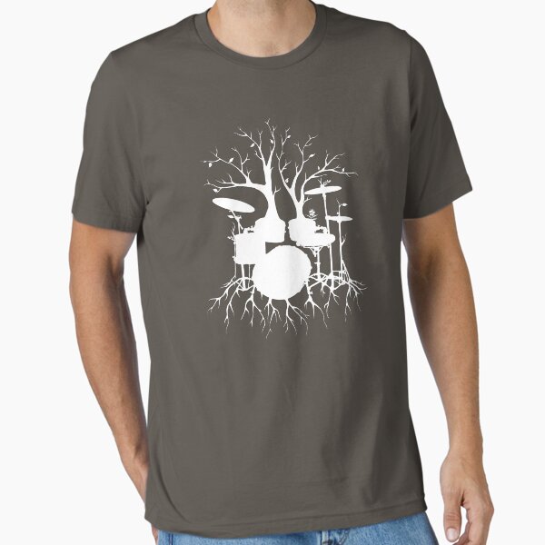 Live the Beat to the Tempo of Creation ~ drum tree art , version1 Essential T-Shirt for Sale by LeahMcNeir