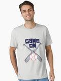 Baseball Bat with Baseball Game on Essential T Shirt T Shirt Streetwear Style Gift Ready