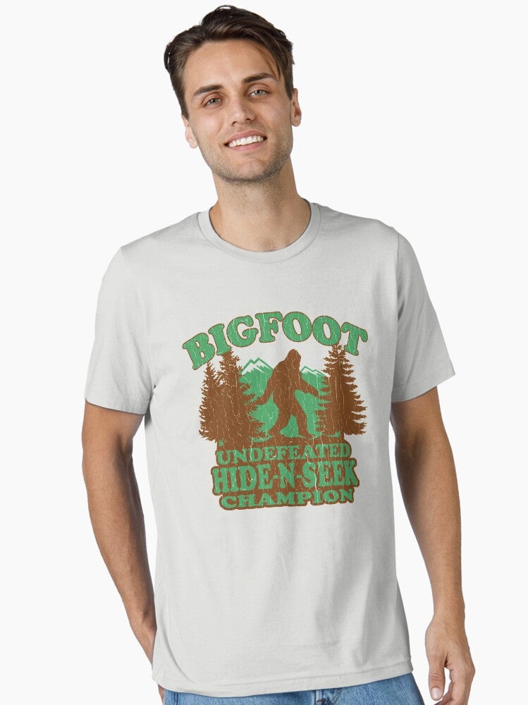 Bigfoot Hide N Seek Champion vintage distressed Essential T Shirt T Shirt Comfort Fit Gift Ready