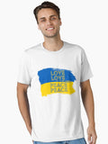 Ukraine Love Love Peace Peace Artist profit to Ukrainian Charities Eurovision Kyiv StandWithUkraine slavaukraini T Shirt