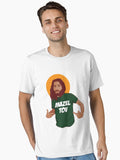 Mazel Tov Funny Jesus Meme Jewish Hanukkah Hebrew Essential Shirt T Shirt Clean Design