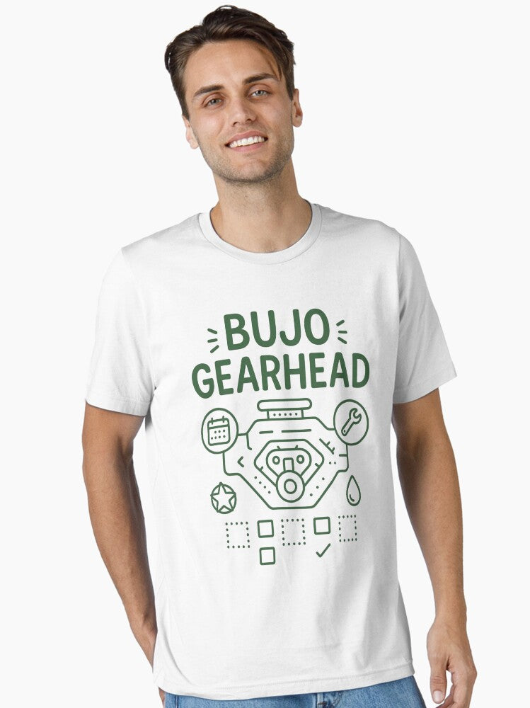 BuJo Gearhead Car Lover Bullet Journal Checklist Essential T Shirt T Shirt Trending US Gift Ready