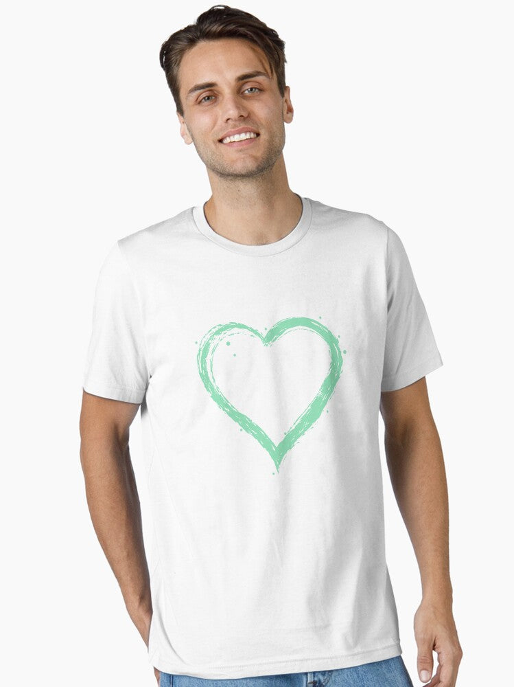 Green Heart Essential Shirt T Shirt Premium Print