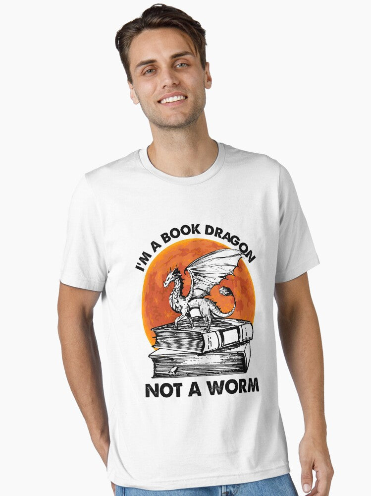 I m A Book Dragon Not A Worm Essential T Shirt T Shirt High Search Demand Streetwear Essential