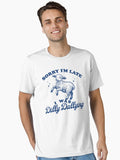 Sorry I m Late I Was Dilly Dallying Vintage Style Shirt Retro Cartoon T Shirt Weird T Shirt Meme T Shirt Funny Sheep Mem
