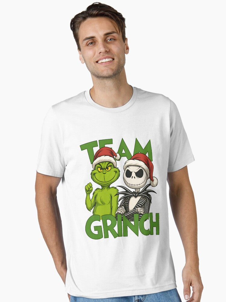 Team Grinch And Jack Funny Christmas Gifts Essential T Shirt T Shirt Holiday Trending Christmas Season Pick