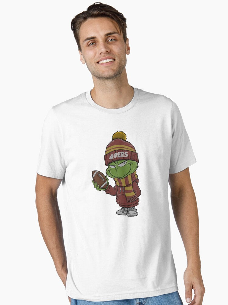 Grinch 49ers Shirt San Francisco 49ers Grinch Christmas Cheerleading M9968 Essential T Shirt T Shirt Holiday Trending Ch